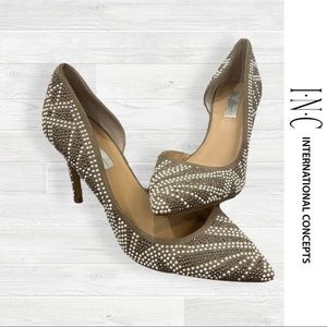 INC Embellished Point Toe Heels | Size 9